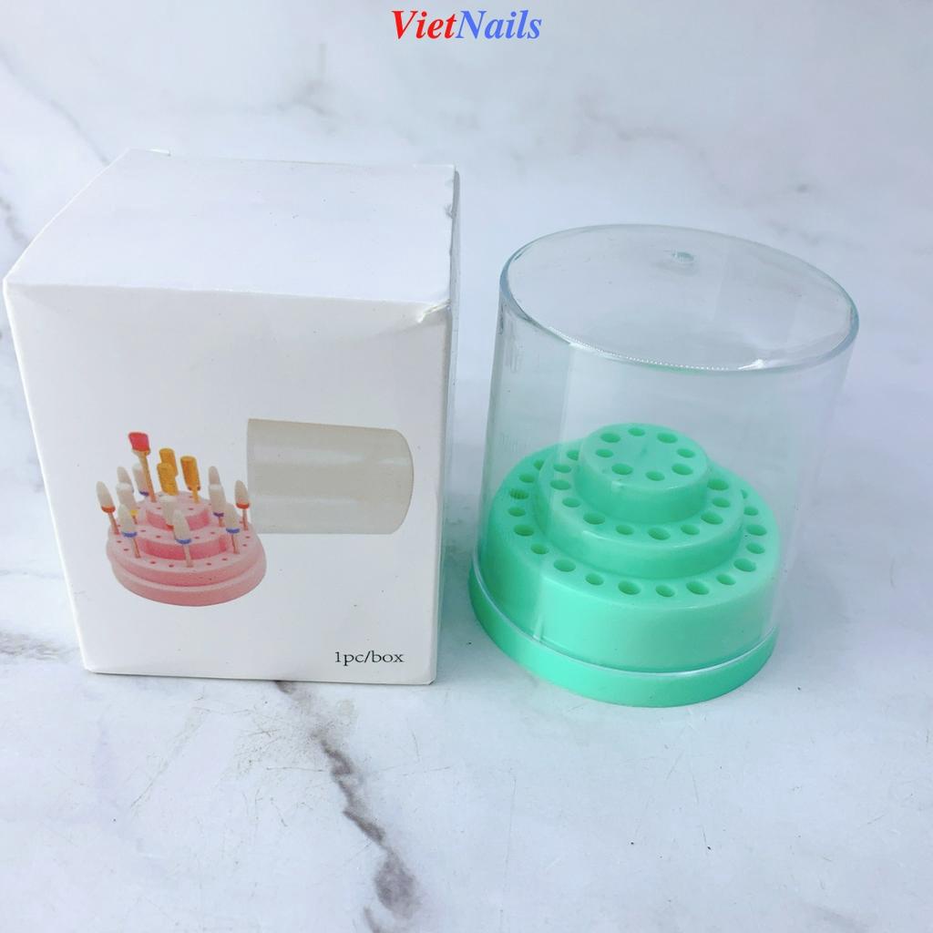 Hộp Cấm Đầu Mài Móng 48 Ô Nhỏ Gọn – Hộp Đựng Đầu Mài Móng