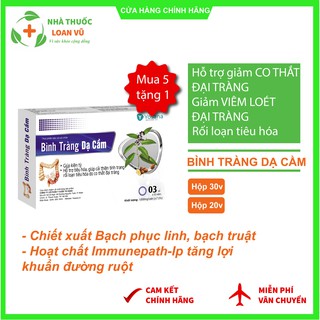 ĐẠI TRÀNG Yosana-Bình tràng dạ cầm hỗ trợ giảm viêm đại tràng,co thắt đại tràng,đau bụng, đi ngoài,phân sống