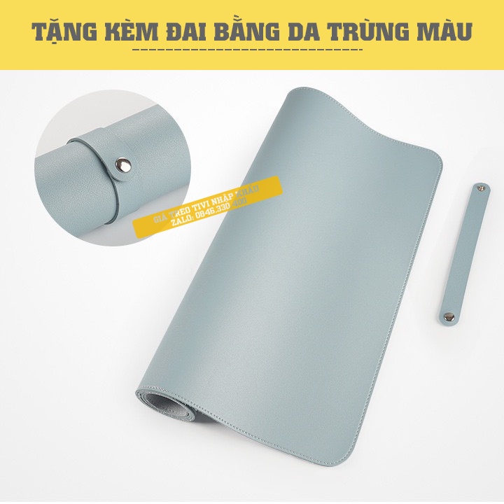 Tấm lót bàn di chuột cỡ lớn - Thảm da trải bàn làm việc Deskpad - Lót Chuột Mouse pad bằng da PU - 2 Mặt Mới