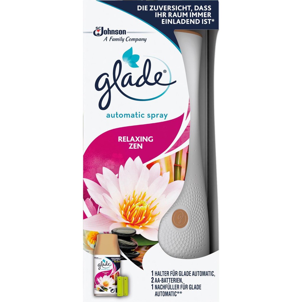 Xịt thơm phòng tự động Glade/ Air Wick, chạy pin