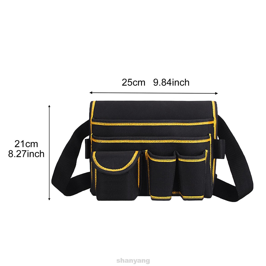 Garden Professional Oxford Cloth Durable Portable Electrician Multi Pockets With Adjustable Belt Tool Bag