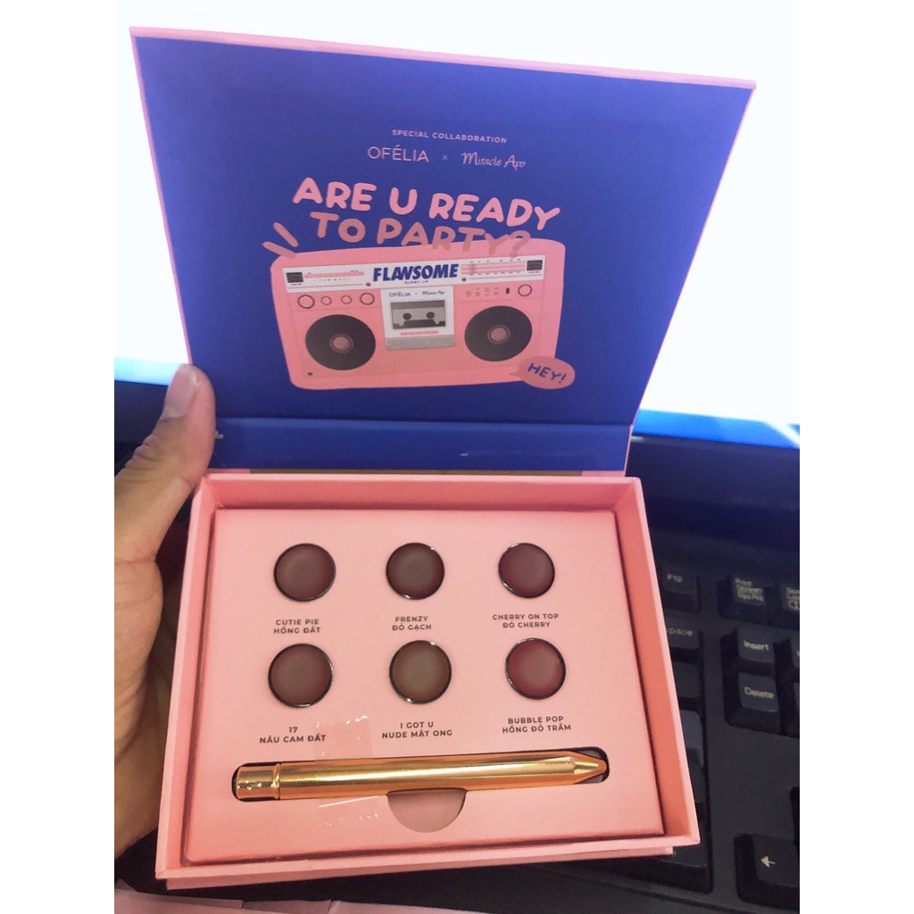 (NEW HOT) bộ dùng thử Son OFELIA x MIRACLE APO FLAWSOME GLOWY LIP | BigBuy360 - bigbuy360.vn