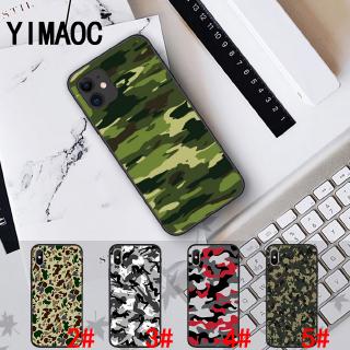 Ốp điện thoại mềm họa tiết quân đội cho Iphone XS Max XR X 11 Pro 7 8 6 6S Plus 70C