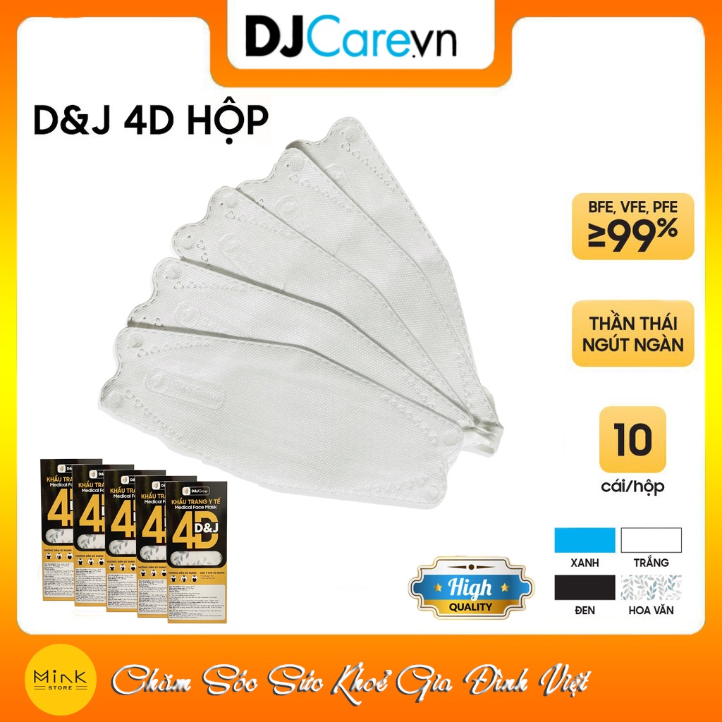 Khẩu Trang Y Tế 4D Tiêu Chuẩn Quốc Tế