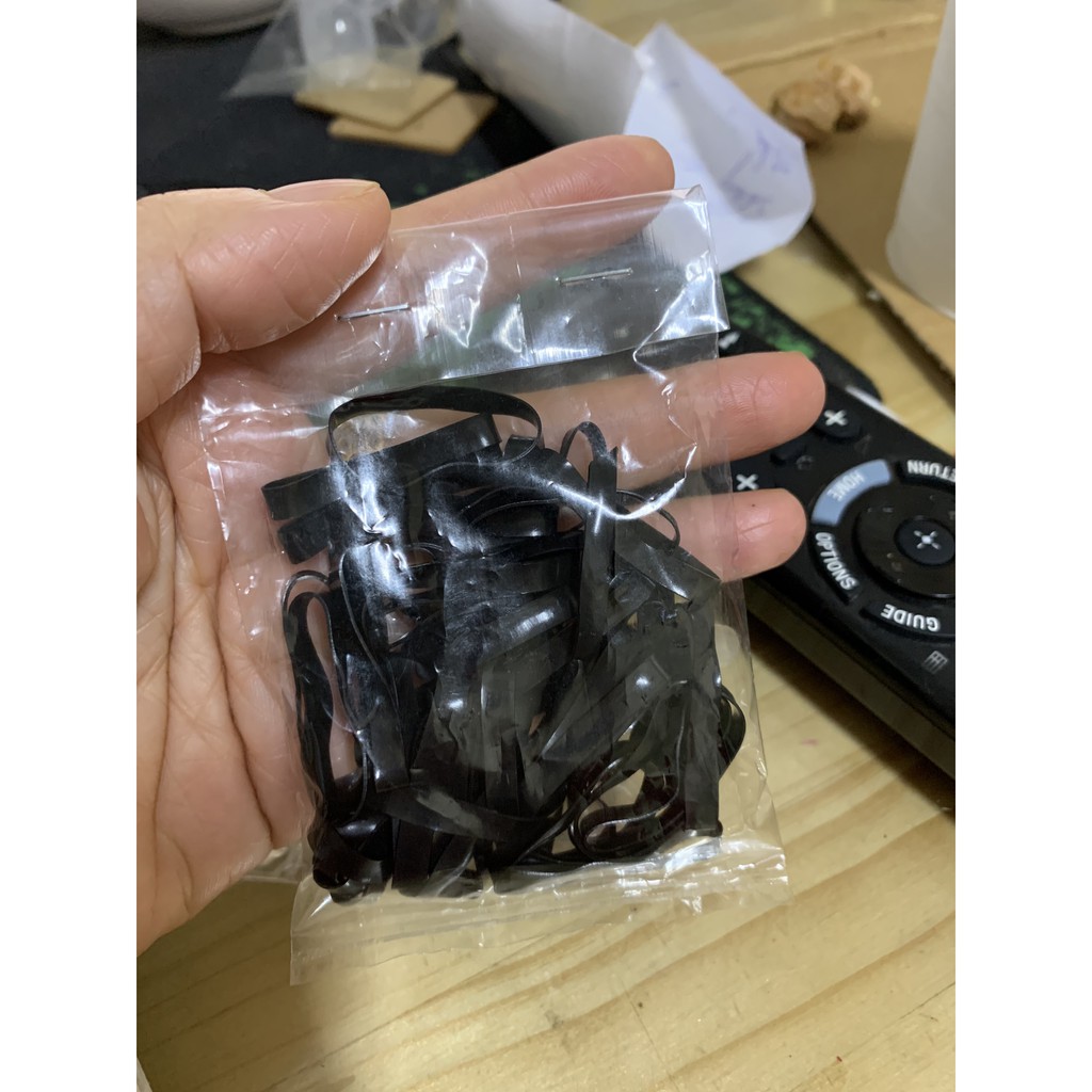 Dây chun buộc tóc 1 túi nhỏ (sợi to, mầu đen)