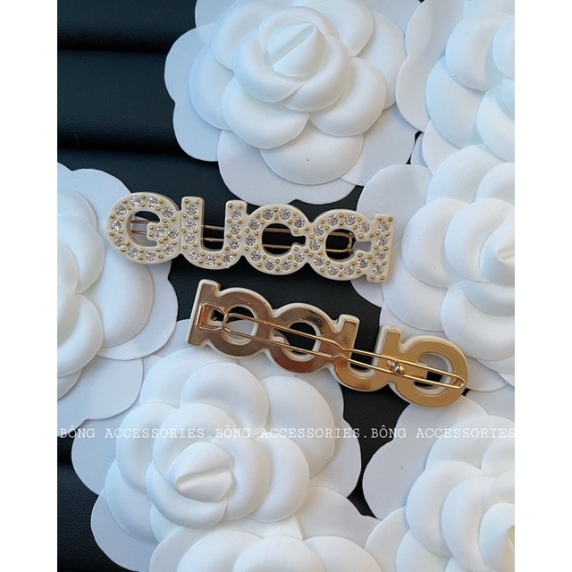Kẹp tóc gucci đính đá