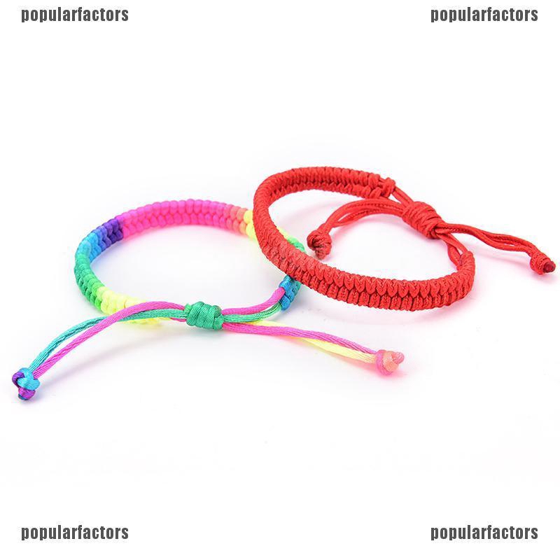 Set 5 Vòng Tay Cầu Vồng 7 Màu Thời Trang Cho Nam Và Nữ