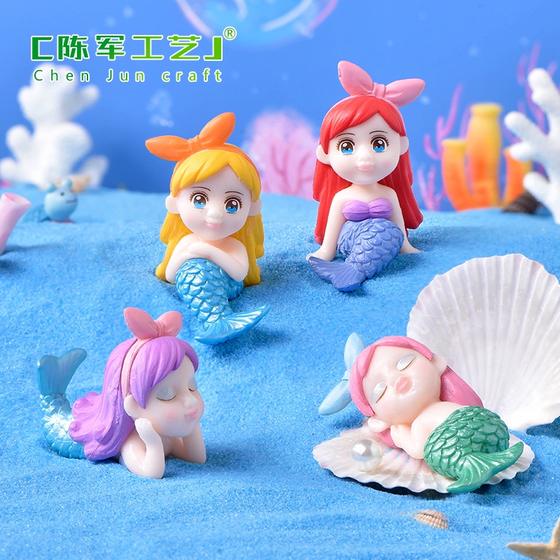 Thẻ Nàng Tiên Cá Bằng Nhựa pvc Trang Trí Chậu Cây Cảnh Cây Cảnh diy