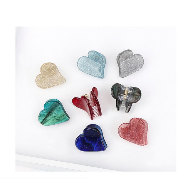 Kẹp Tóc Hình Trái Tim Nhiều Màu Tùy Chọn Xinh Xắn Phong Cách Hàn Quốc Cho Nữ