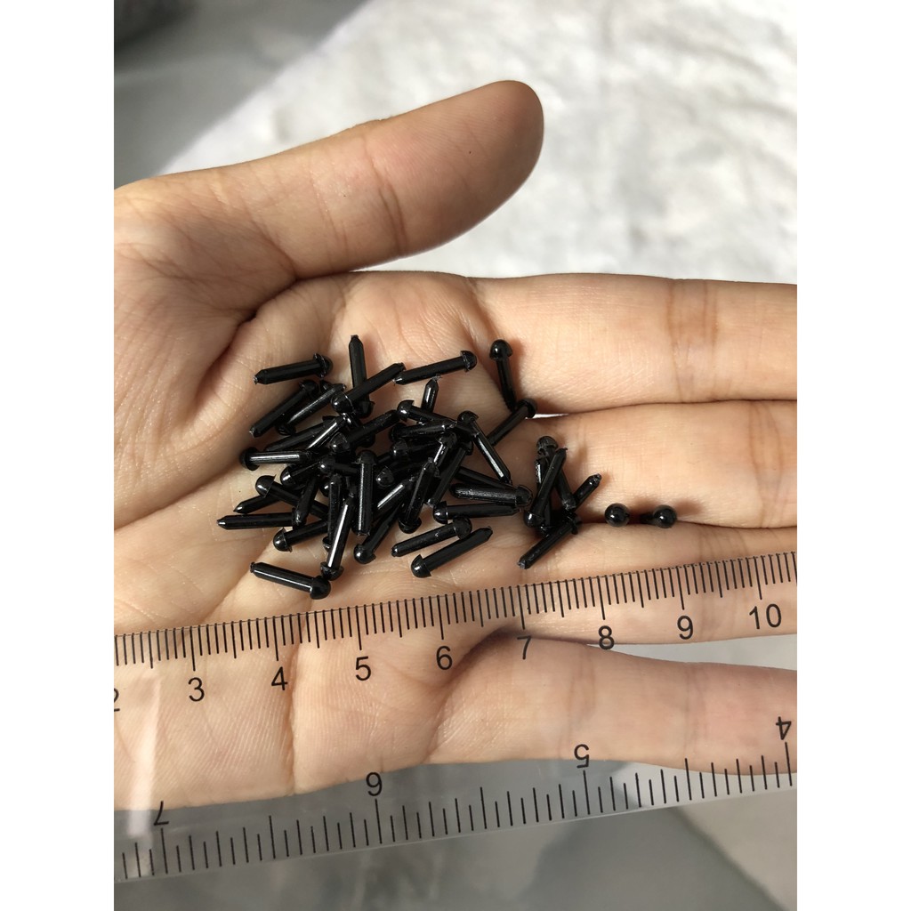 Mắt đinh thú bông đen 6k/ 10 cặp