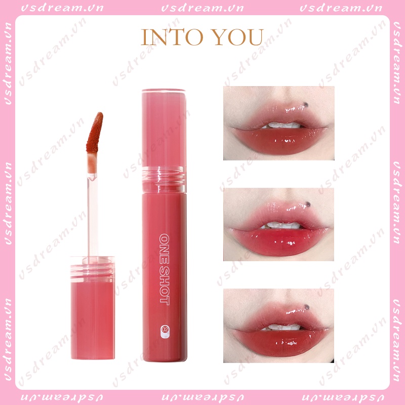 Into YOU Son Bóng Dạng Lỏng Nắp Mở Hiệu Ứng Gương Ánh Sáng Satu Nhẹ Nhàng Không Phai Màu Cho Nữ Sinh Văn Phòng