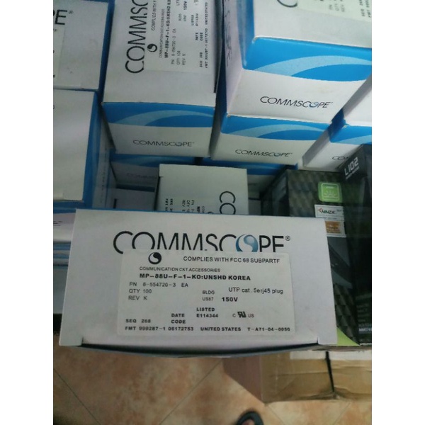 《CAM KẾT CHÍNH HÃNG 100%》Hạt mạng AMP Commscope cat5 , cat6 commscope chính hãng