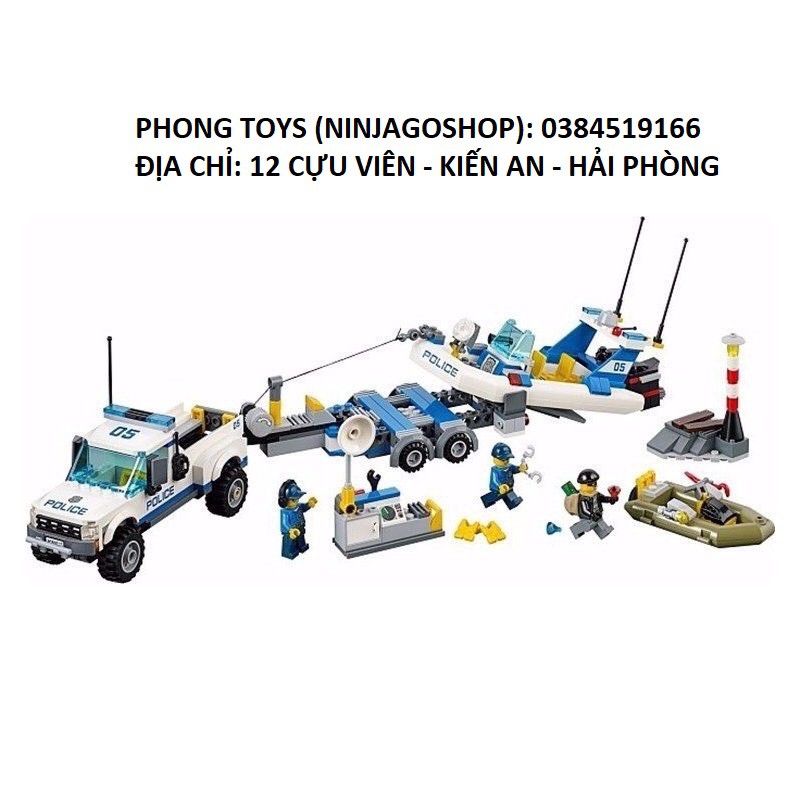 Lắp ráp xếp hình 10421 Police Patrol: Tàu Tuần Tra Cảnh Sát 409 chi tiết