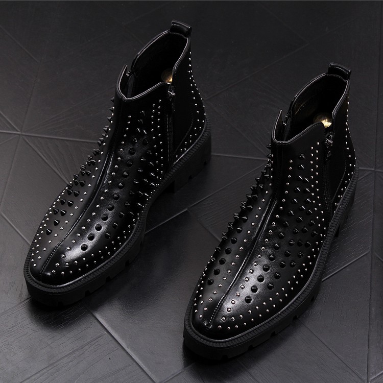 Chelsea boot nam 47-14 kiểu Hàn Quốc thời trang của Red Stars (Da bò)
