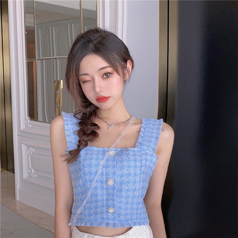 Áo Dệt Kim Không Tay Thời Trang Mùa Hè Dành Cho Nữ