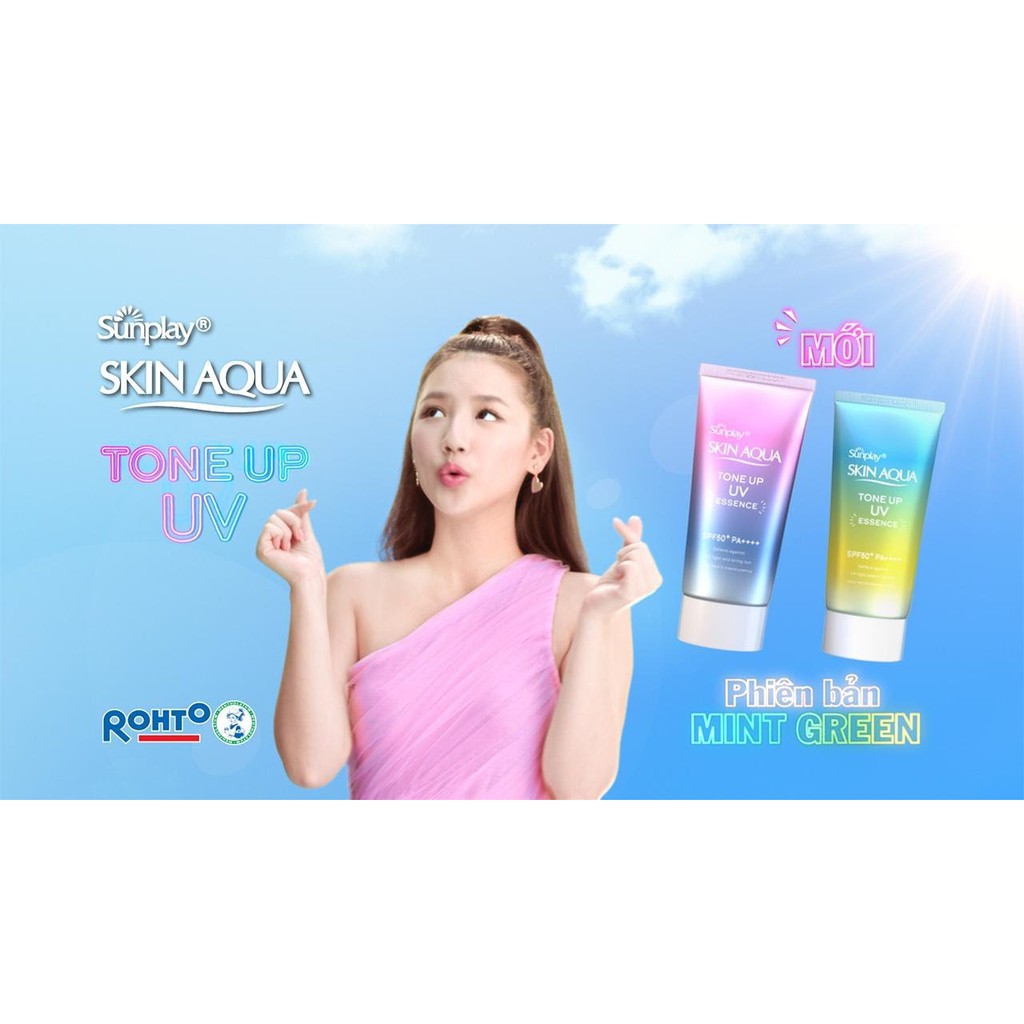 Kem chống nắng Sunplay Skin Aqua Tone Up UV Essence SPF50+ PA++++ 50g | BigBuy360 - bigbuy360.vn
