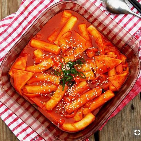 Combo bánh gạo thường + sốt ớt + chả cá Hàn Quốc