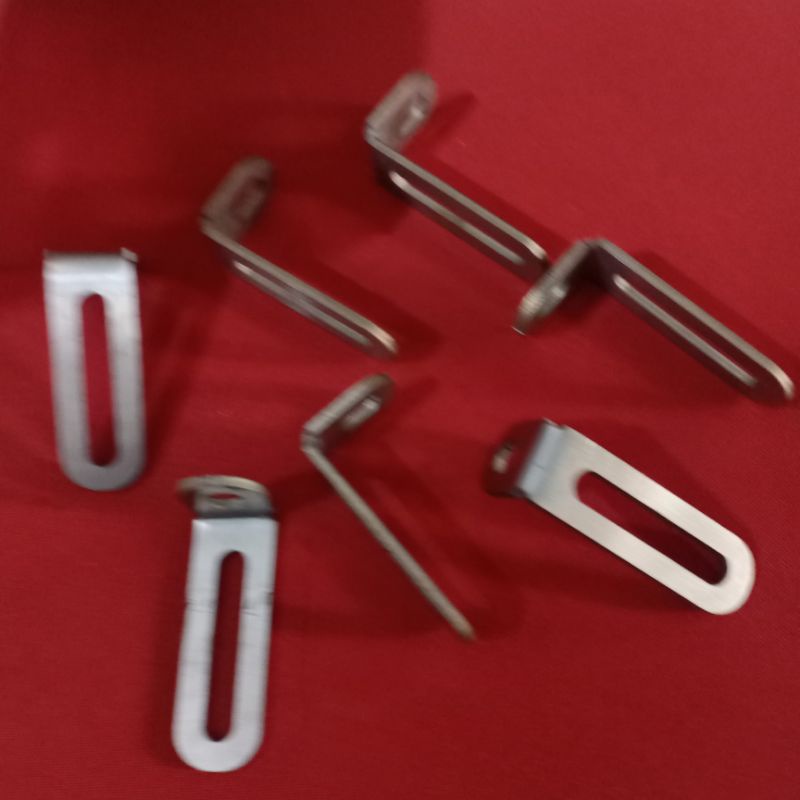 Pát inox lắp trợ sáng bi cầu mini cho Suzuki Satria 1 cặp