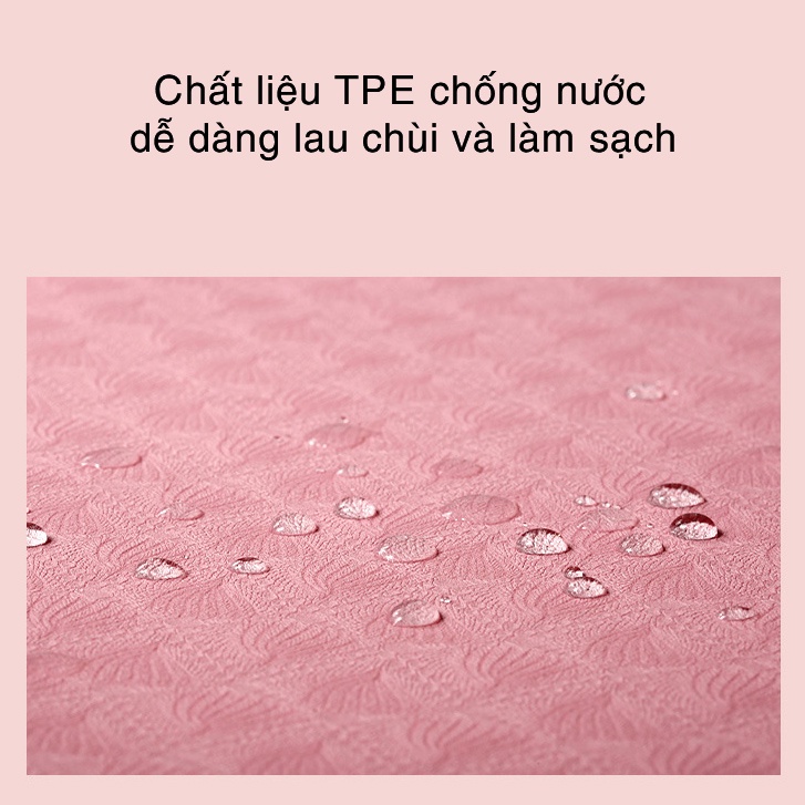 Thảm tập Yoga định tuyến 8mm TPE cao cấp, êm ái, không mùi, chống trượt tặng kèm túi đựng DT-SPOST