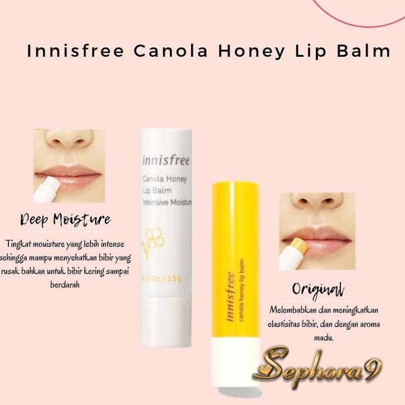 Son dưỡng ẩm Innisfree CANOLA HONEY Lip Balm dưỡng mềm môi chiết xuất mật ong