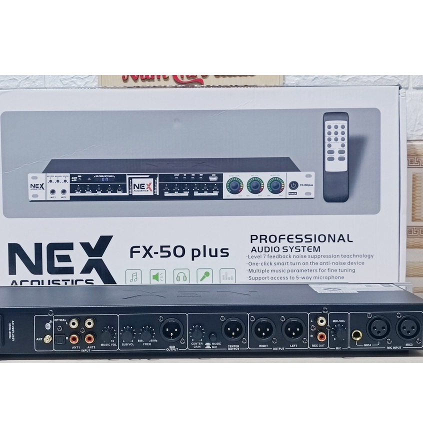 Vang cơ karaoke NEX FX50 Plus thiết bị nghe hát karaoke chuyên nghiệp cho dàn karaoke gia đình