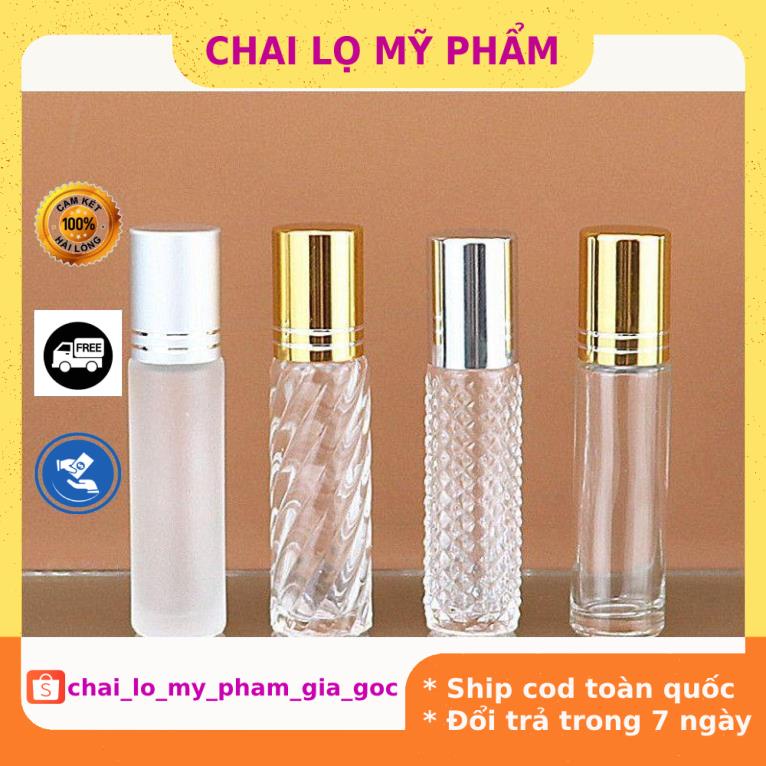 Lọ Chiết Nước Hoa ❤ GIÁ TỐT NHẤT ❤ Vỏ Bi Lăn 10ml chiết nước hoa, dầu dừa, chiết mỹ phẩm , phụ kiện du lịch