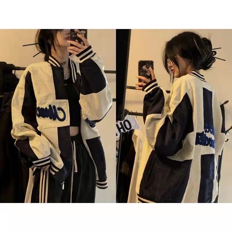 Áo Jacket Len Tăm Nam Nữ Áo khoác bomber nữ kiểu dáng 2022 siêu chất