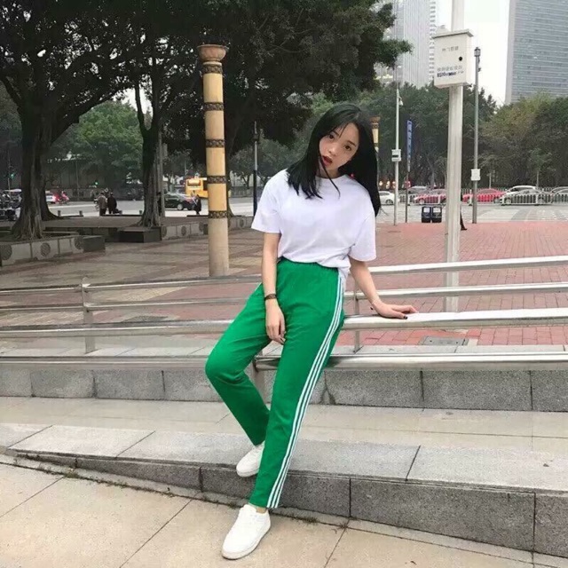 Quần 3 line xanh trắng