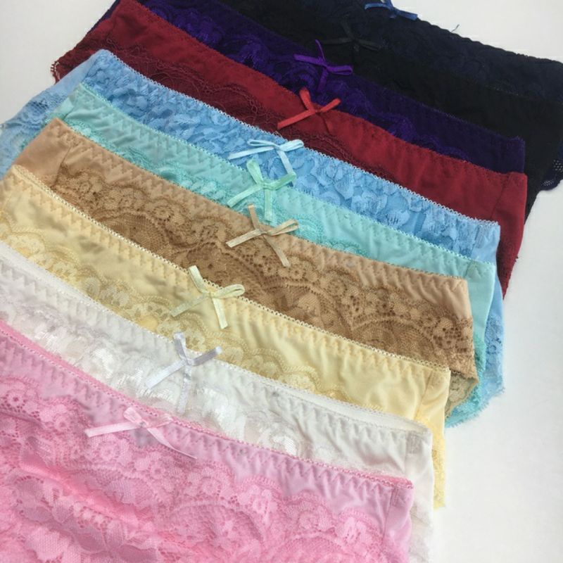 Quần cotton ren mông