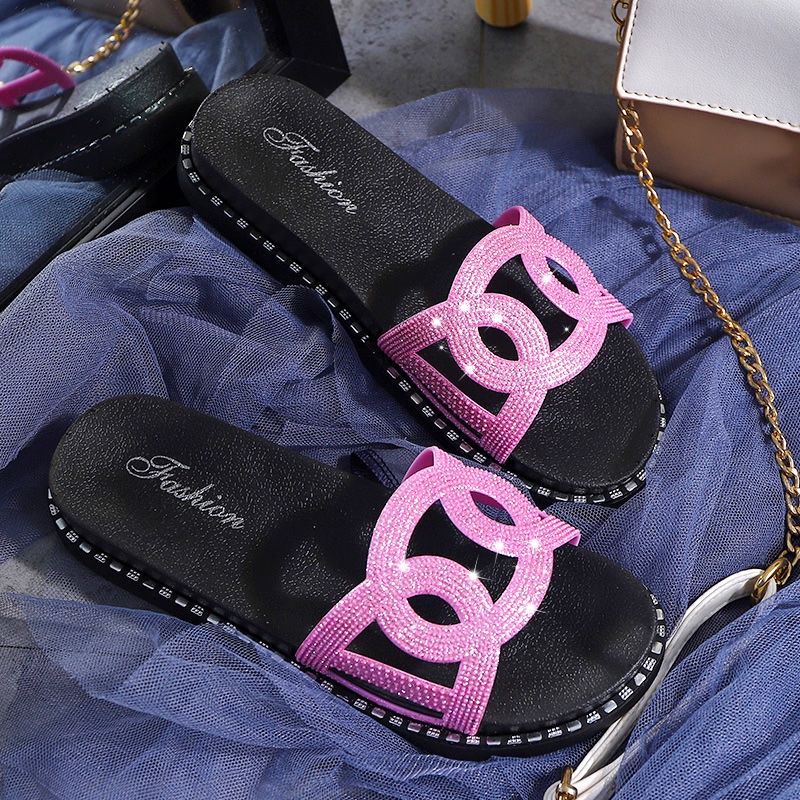 Dép Quai Ngang Đế Dày Họa Tiết Chấm Bi Thời Trang Mùa Hè Phong Cách Mới Cho Nữ