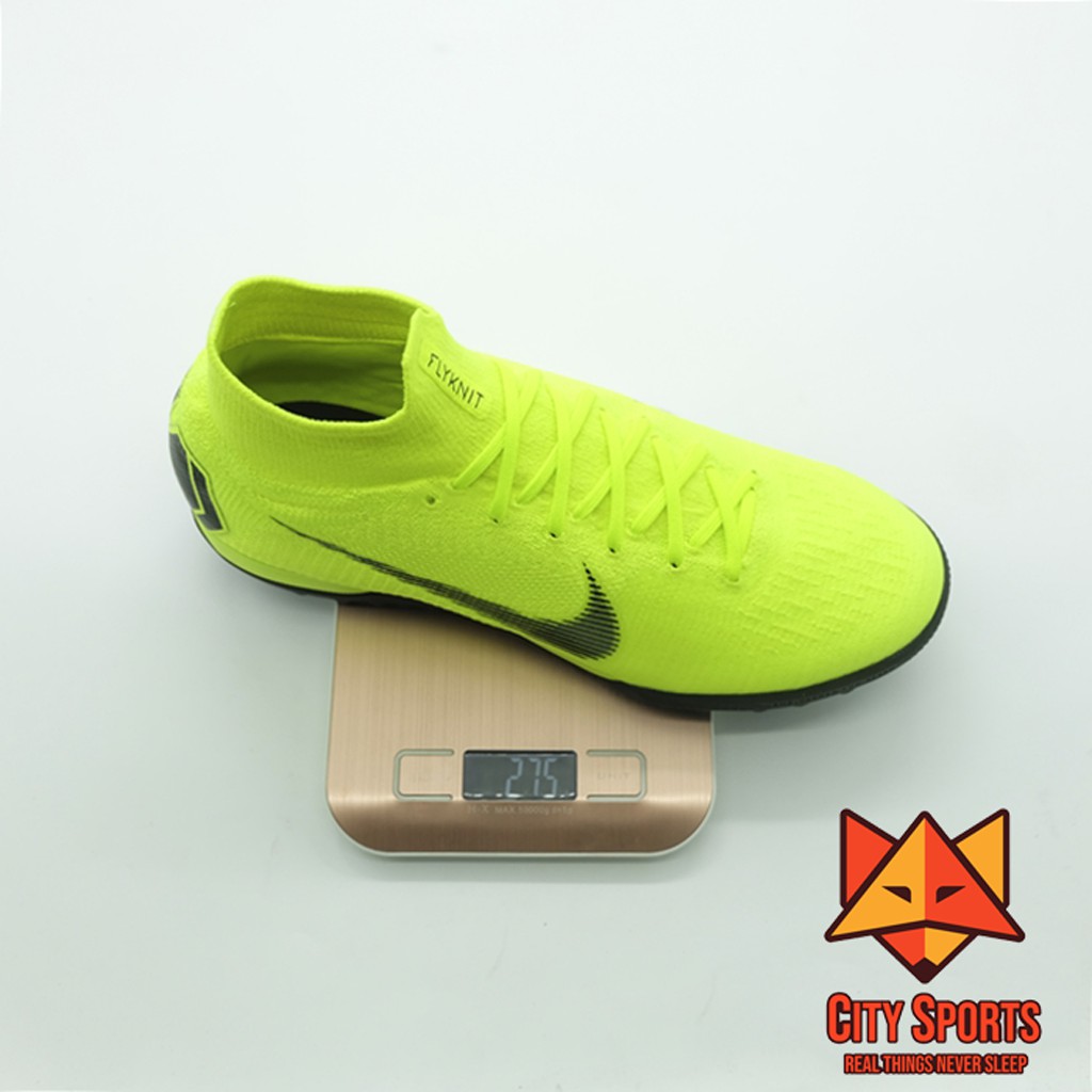 Giày đá bóng sân cỏ nhân tạo Nike Mercurial Superfly VI Elite TF – Volt/Black AH7374 701