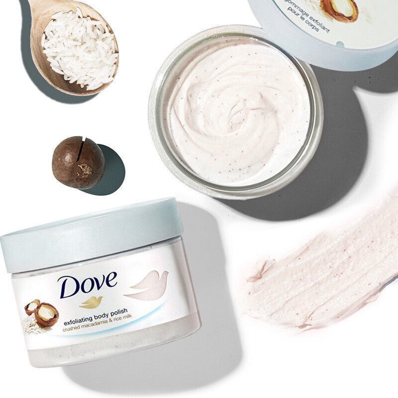 Tẩy da chết body DOVE hũ 50g chiết xuất từ thiên nhiên giúp da sáng bóng mịn màng - Kazila | BigBuy360 - bigbuy360.vn