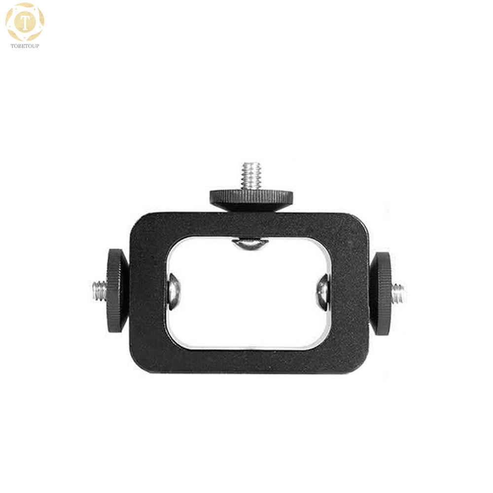 Shipped within 12 hours】 Metal 3-Phone Live Streaming Stand Extension Bracket Stand with 1/4 Inch Screw Mounts for Live Streaming Vlogging Selfie-portrait Photography Extension Bracket [TO]