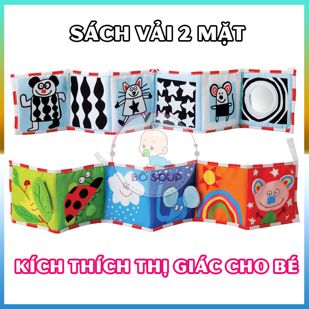 Sách Vải Kích Thích Thị Giác Cho Bé Shop Bố Soup