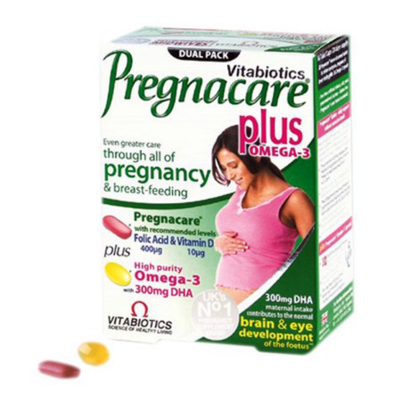 TPCN tăng cường sức khỏe cho phụ nữ mang thai Pregnacare Plus Omega 3 (Hộp 56 viên)