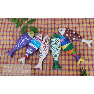 Cá gỗ decor vẽ trang trí handmade