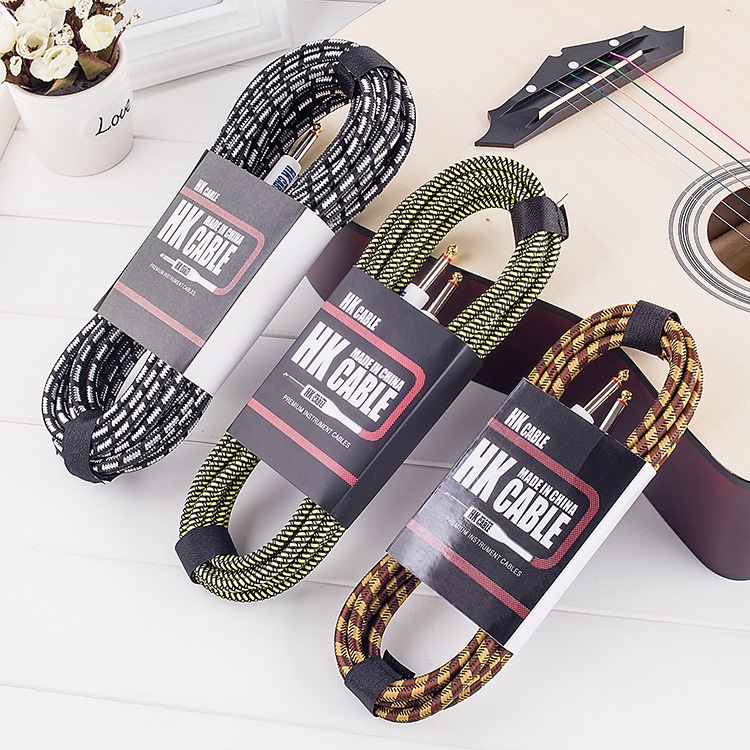 Dây Jack cắm guitar đầu 6 ly (kết Nối tín hiệu Nhạc cụ và Loa ampli)