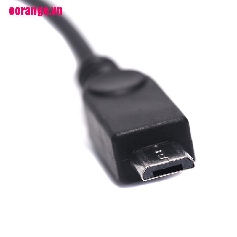 Dây cáp chia nguồn đầu âm USB 2 0 loại A sang 2 đầu micro USB chữ Y đầu dương và đầu âm 5 pin