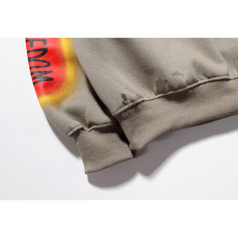 Áo sweatshirt bằng cotton tay dài in họa tiết cổ điển dành cho cả nam và nữ