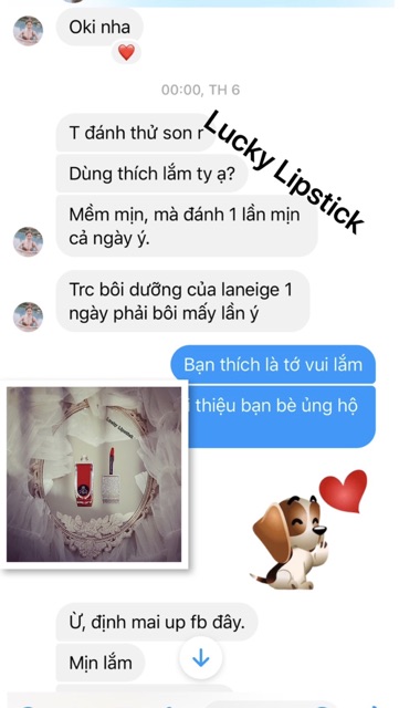 Son dưỡng môi có màu 💄Hồng đỏ cherry Lucky Lipstick Organic💄 Son làm hồng môi - Son thiên nhiên - son không chì