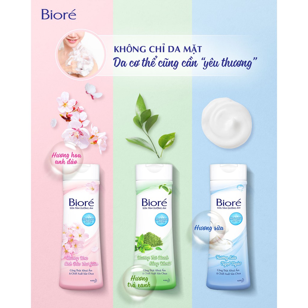Sữa tắm dưỡng ẩm chiết xuất sữa chua Bioré-[Cocolux]-[Biore]