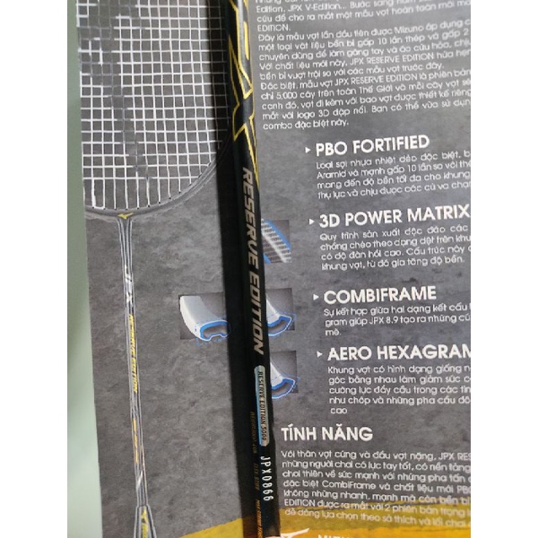 Vợt cầu lông Mizuno JPX RESERVE EDITION chính hãng
