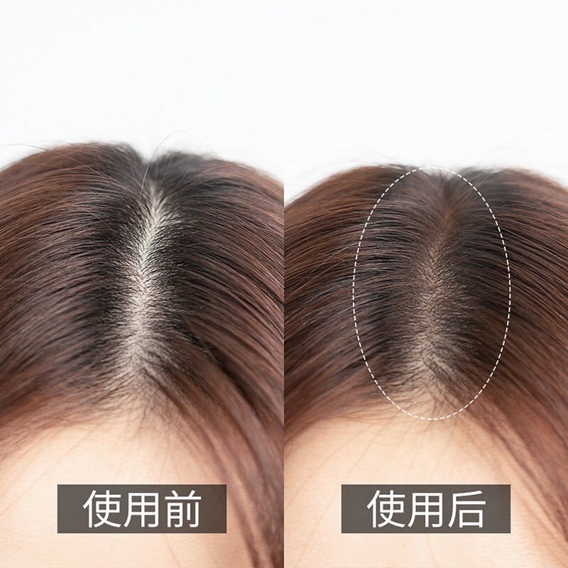 [Mã FAMARAL2 giảm 10K đơn 50K]Phấn phủ bạc chân tóc, che khuyết điểm hói tóc bò liếm chân tóc Qiqishop