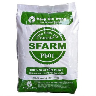 Phân trùn quế nguyên chất Sfarm Pb01 bao 10kg
