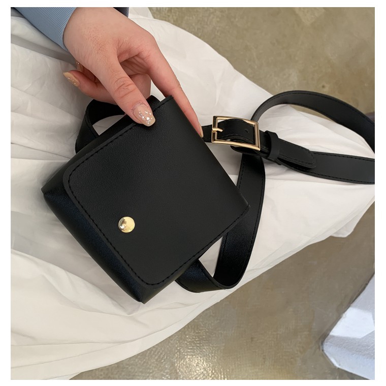 Mới Túi Đeo Chéo Màu Trơn Thời Trang Năng Động Cho Nữ