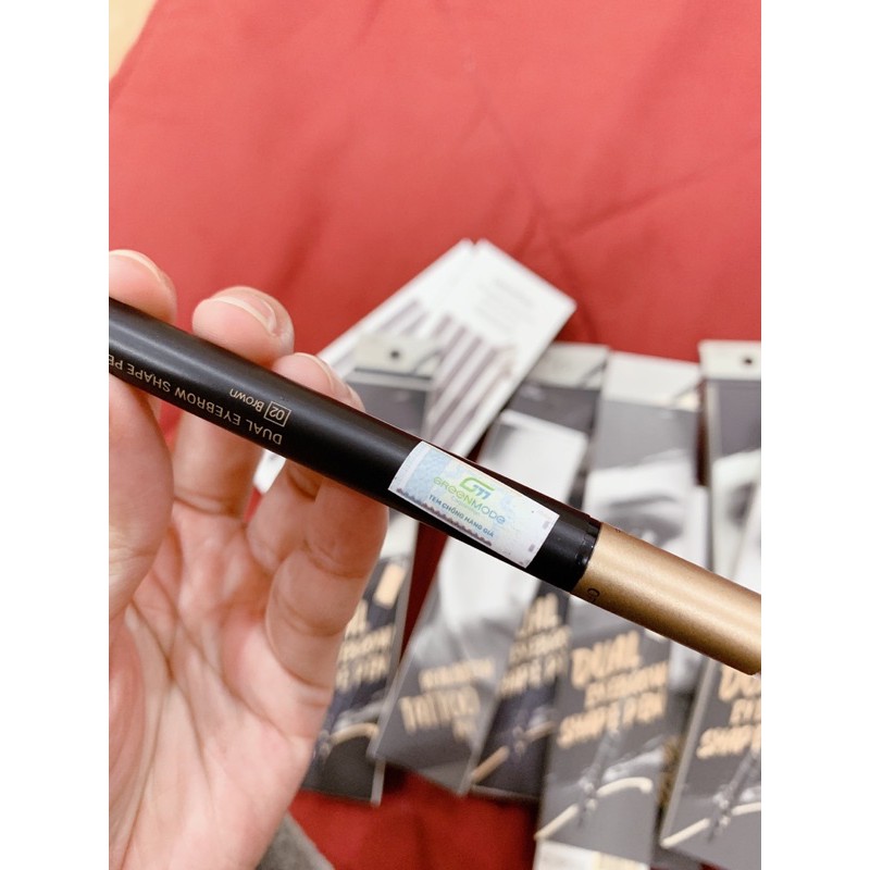 Chì Kẻ Mày 3 Đầu Vacosi Dual Eyebrow Shape Pen | BigBuy360 - bigbuy360.vn