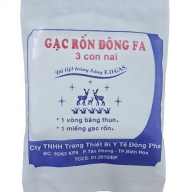 Gạc rốn Đông Fa cho bé sơ sinh hộp 3 cái