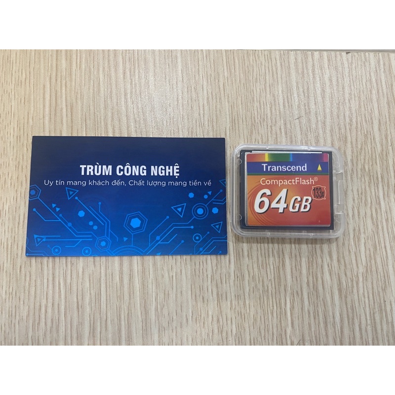 Thẻ nhớ CF Transcend CompactFlash 64GB 133x Speed dùng cho máy ảnh , máy CNC