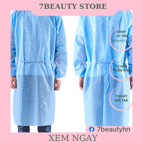 Áo Bảo Hộ Y Tế Dùng Trong Phun Xăm,Spa