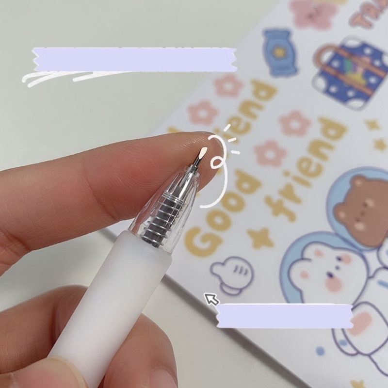 Buta cắt sticker hình gấu dễ thương